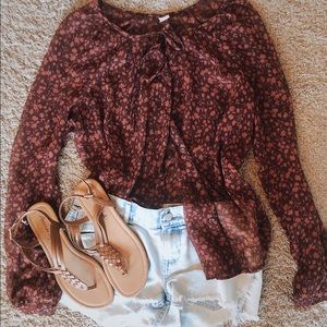 Old Navy Button Down Lightweight Blouse